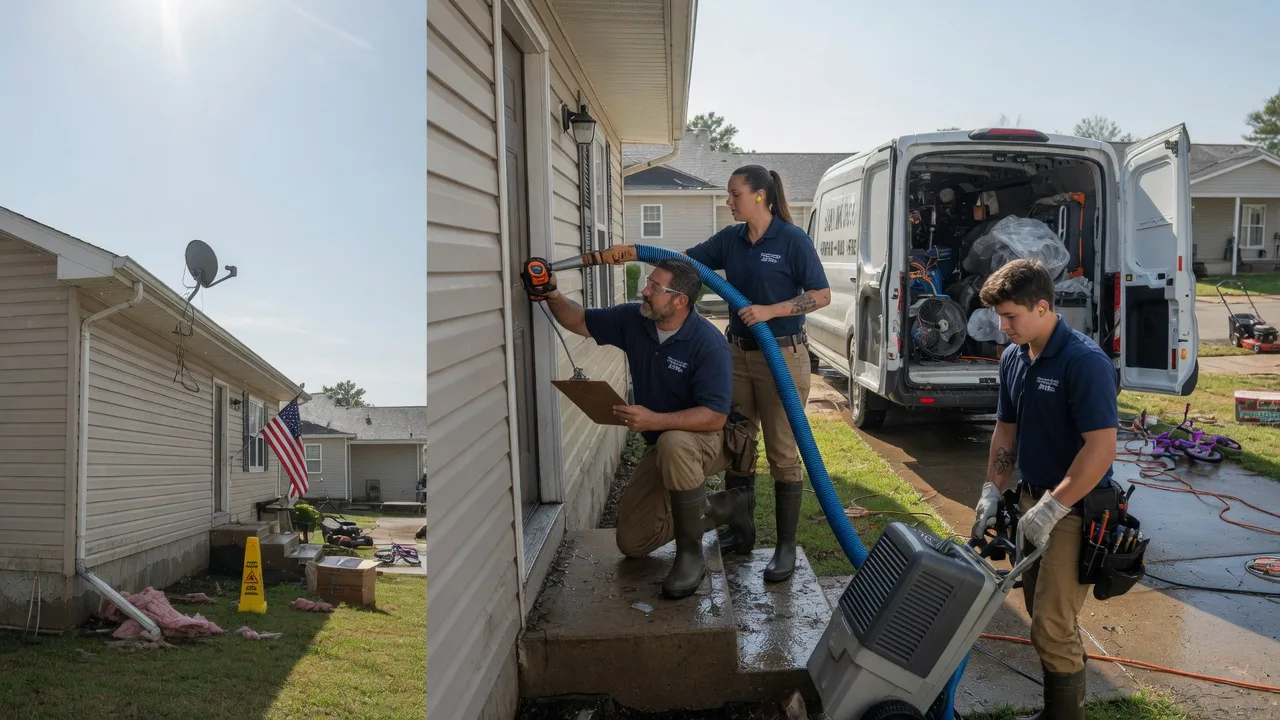 Ceiling Water Damage Restoration in Senecaville, OH near me